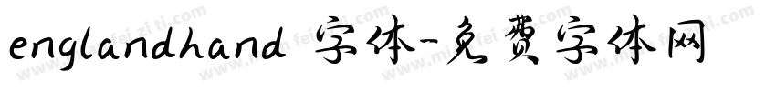 englandhand 字体字体转换